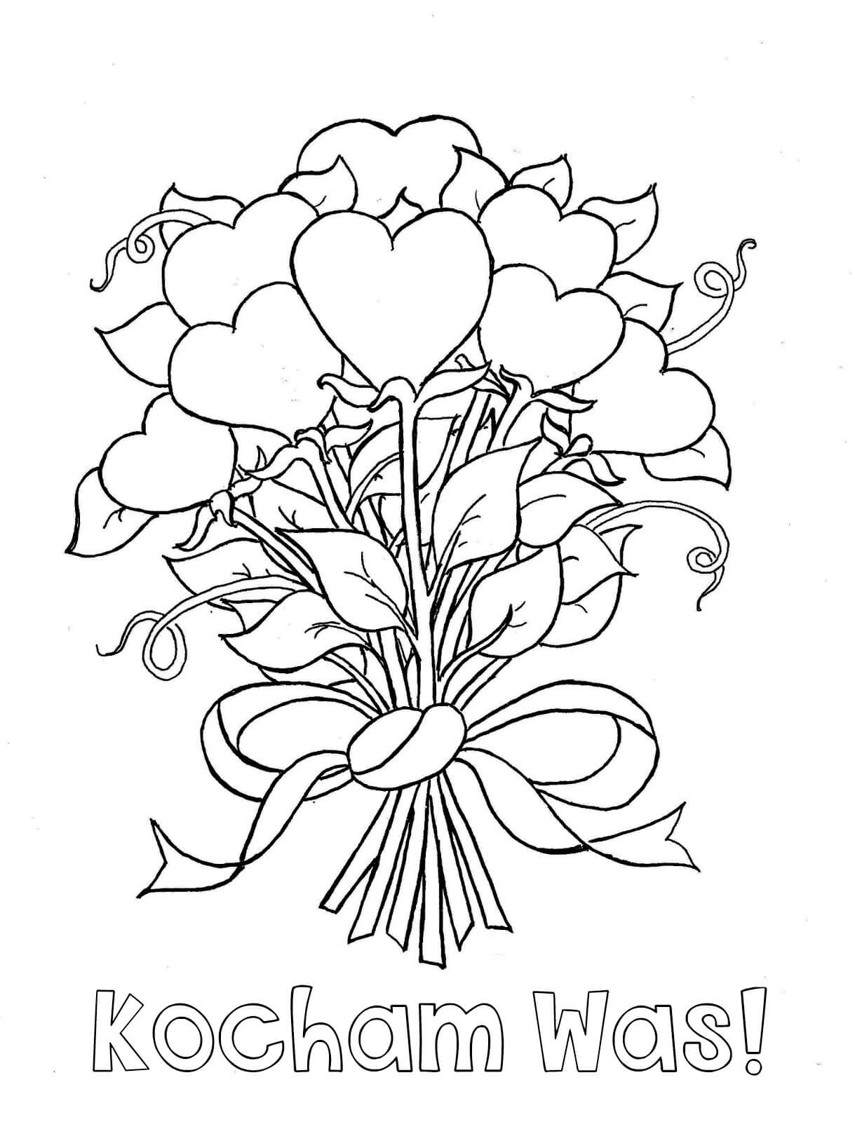 kocham was kolorowanka dzien babci i dziadka